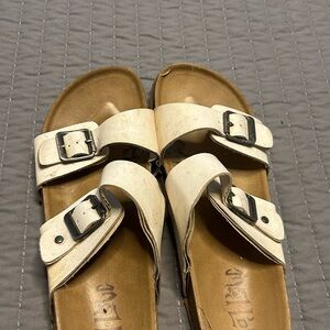 Target Women's Cream Sandals with Buckles